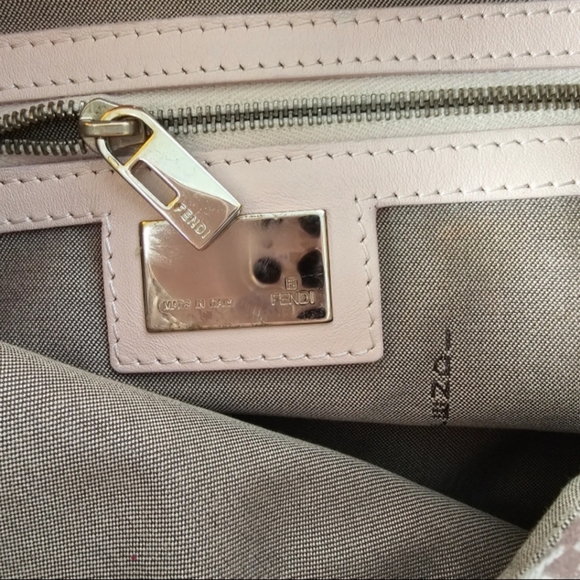 Fendi Mama Baguette Zucca Print Bag Purple and Cream - Picture 6 of 8